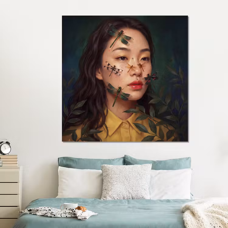 Forex - Vrouw - Insecten - Natuur - Portret - Groen — 2