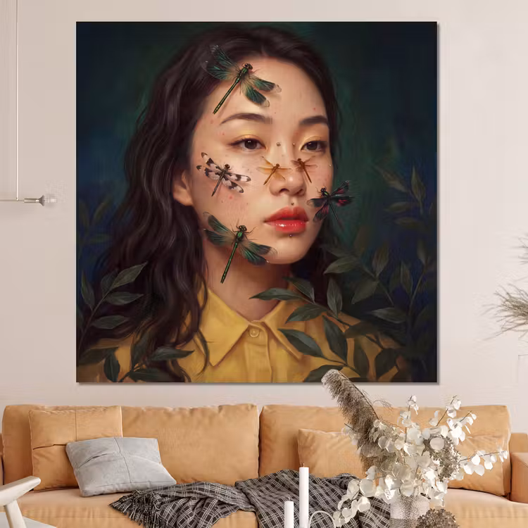 Forex - Vrouw - Insecten - Natuur - Portret - Groen — 4