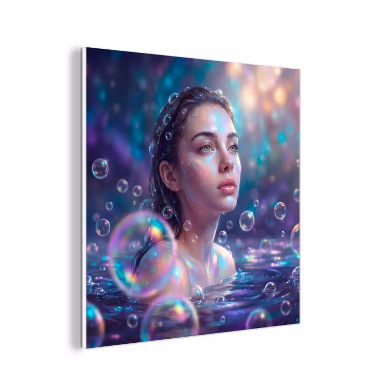 Forex - Vrouw - Water - Portret - Kleurrijk - Modern — 1
