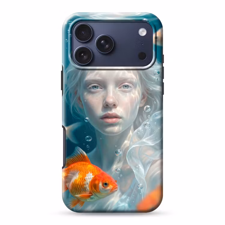 Telefoonhoesje Toughcase - Mens - Onderwater - Vis - Modern - Blauw — 1