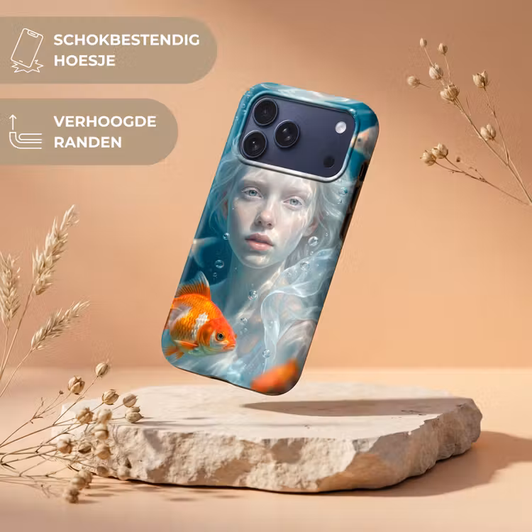 Telefoonhoesje Toughcase - Mens - Onderwater - Vis - Modern - Blauw — 5