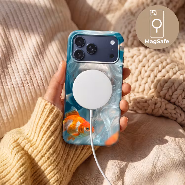 Telefoonhoesje Toughcase - Mens - Onderwater - Vis - Modern - Blauw — 8