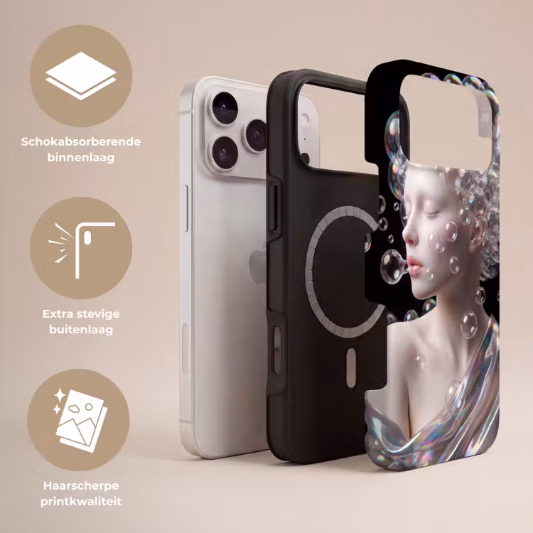 Telefoonhoesje Toughcase - Vrouw - Bellen - Abstract - Kleurrijk — 3
