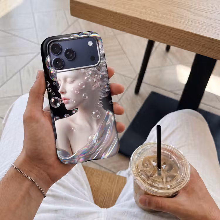 Telefoonhoesje Toughcase - Vrouw - Bellen - Abstract - Kleurrijk — 4