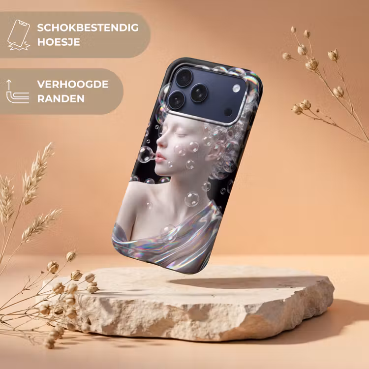 Telefoonhoesje Toughcase - Vrouw - Bellen - Abstract - Kleurrijk — 5