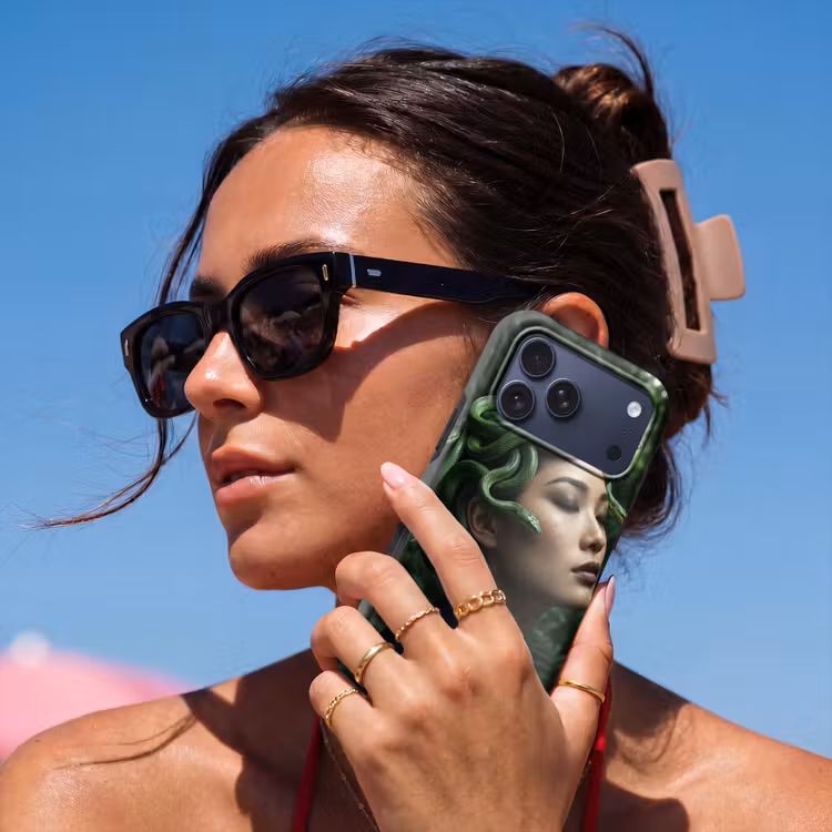 Telefoonhoesje Toughcase - Vrouw - Slang - Natuur - Mystiek - Groen — 6