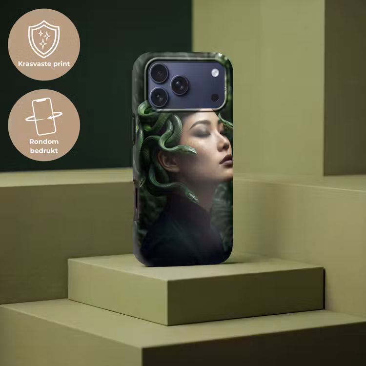 Telefoonhoesje Toughcase - Vrouw - Slang - Natuur - Mystiek - Groen — 7