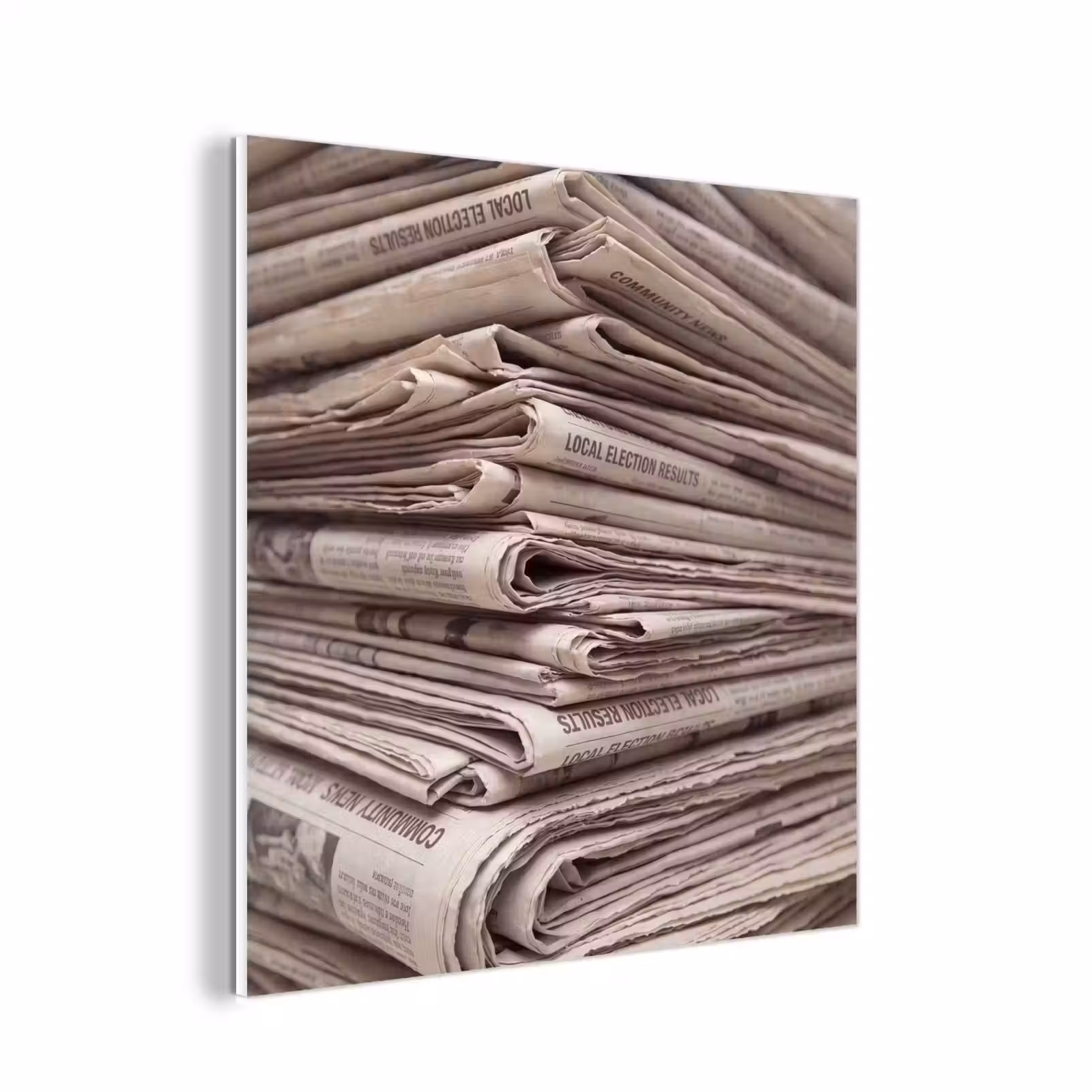 Forex - Kranten - Stapel - Nieuws - Vintage - Beige — 1