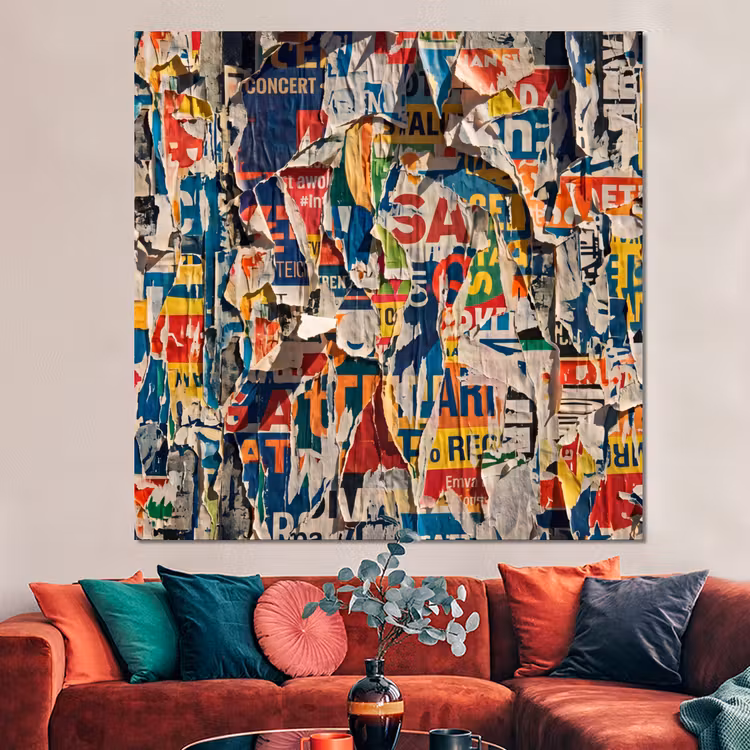 Forex - Abstract - Gelaagd papier - Urban - Modern - Kleurrijk — 3