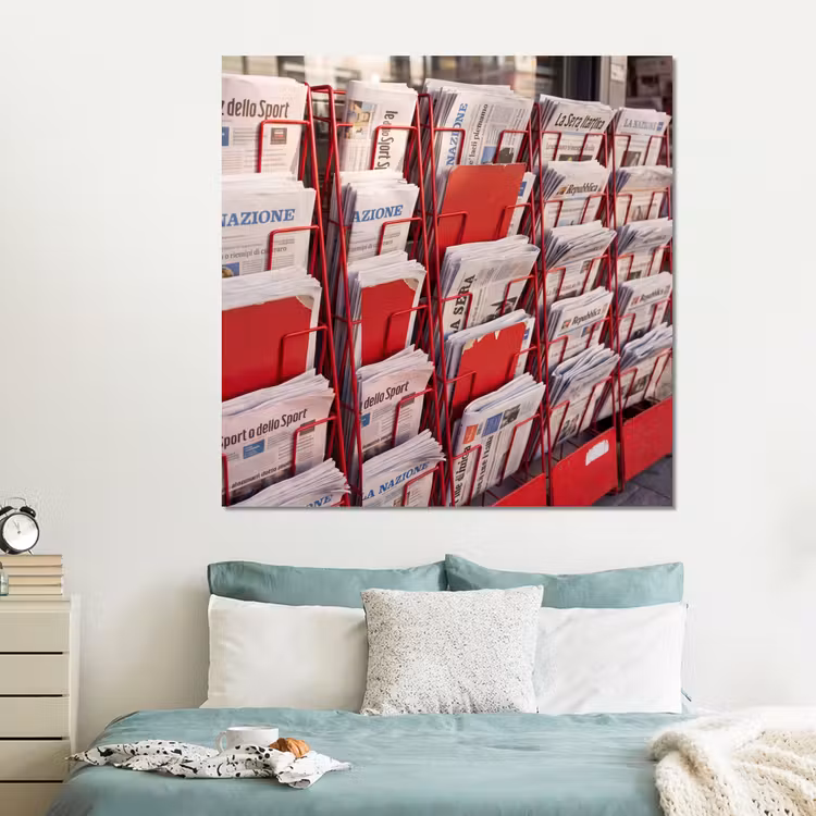 Forex - Kranten - Rek - Stedelijk - Dagelijks leven - Rood — 2