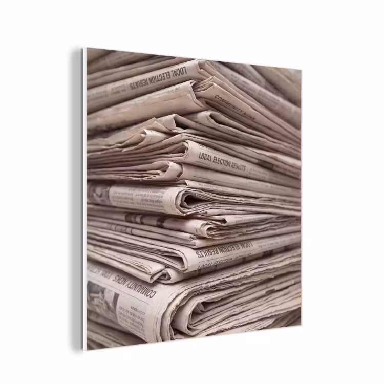 Forex - Kranten - Stapel - Nieuws - Vintage - Beige — 1