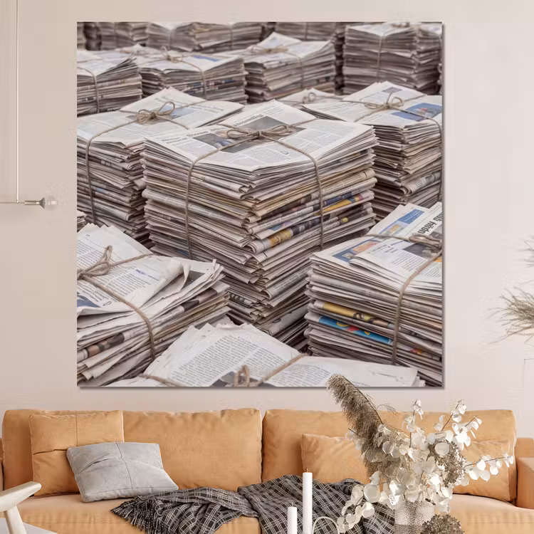 Forex - Kranten - Stapels - Touw - Informatie - Vintage — 4