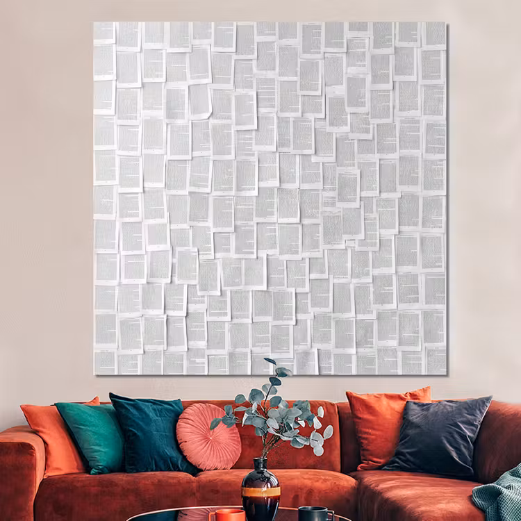 Forex - Papier - Overlappend - Textuur - Modern - Wit — 3