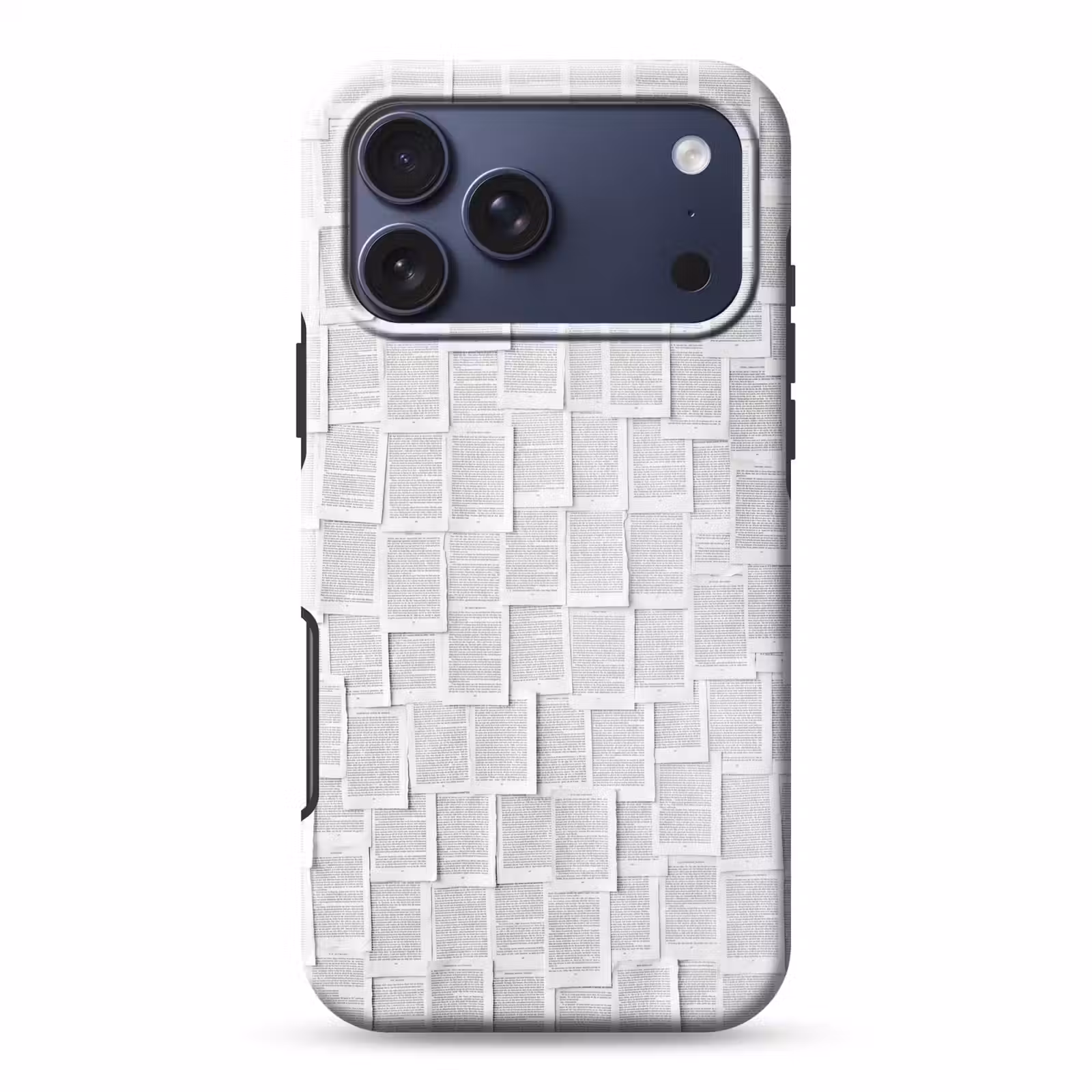 Telefoonhoesje Toughcase - Papier - Overlappend - Textuur - Modern - Wit — 1