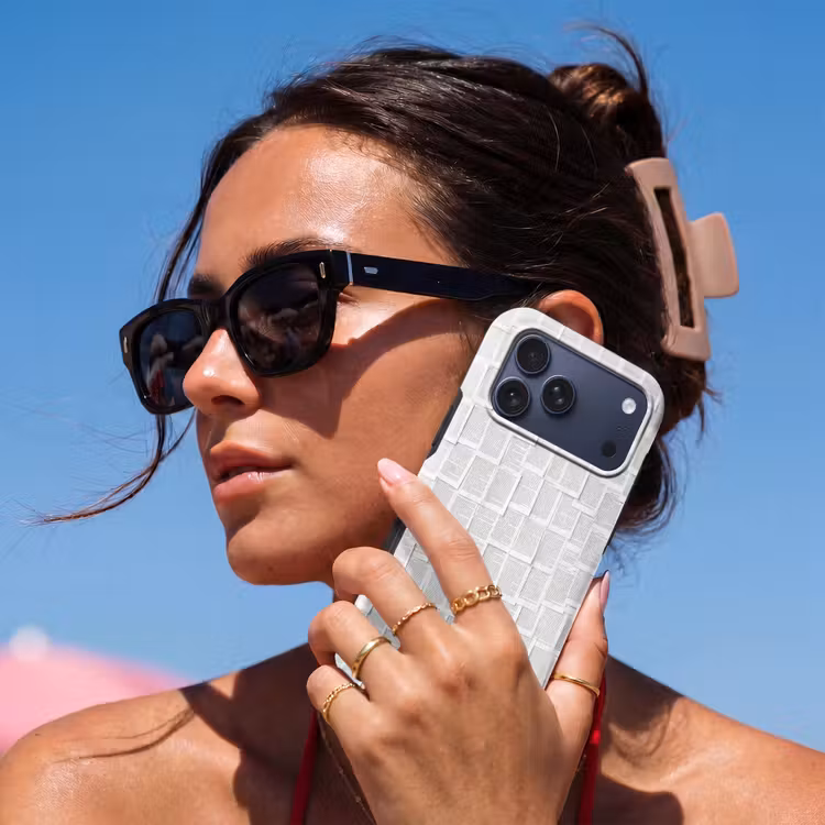 Telefoonhoesje Toughcase - Papier - Overlappend - Textuur - Modern - Wit — 6