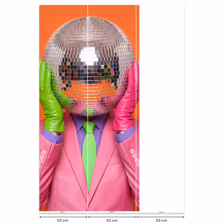 Behang - Kunst - Disco bal - Kleurrijk - Modern - Studio — 6