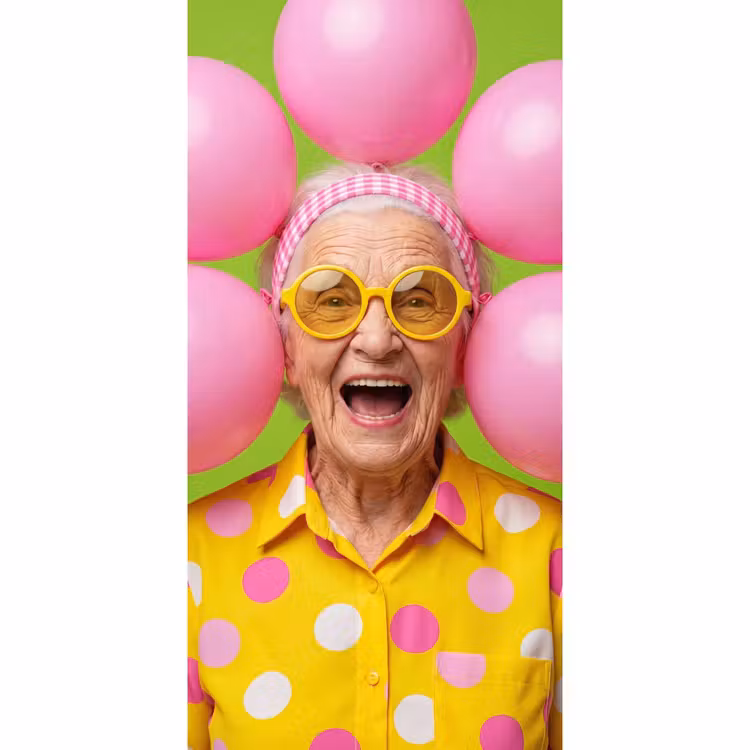 Behang - Mens - Ballonnen - Feest - Kleurrijk - Roze — 2