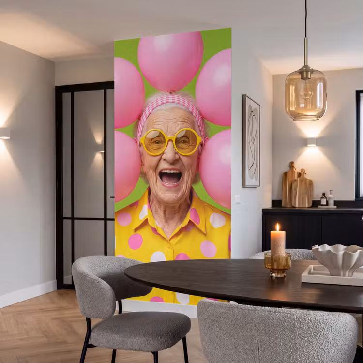 Behang - Mens - Ballonnen - Feest - Kleurrijk - Roze — 5