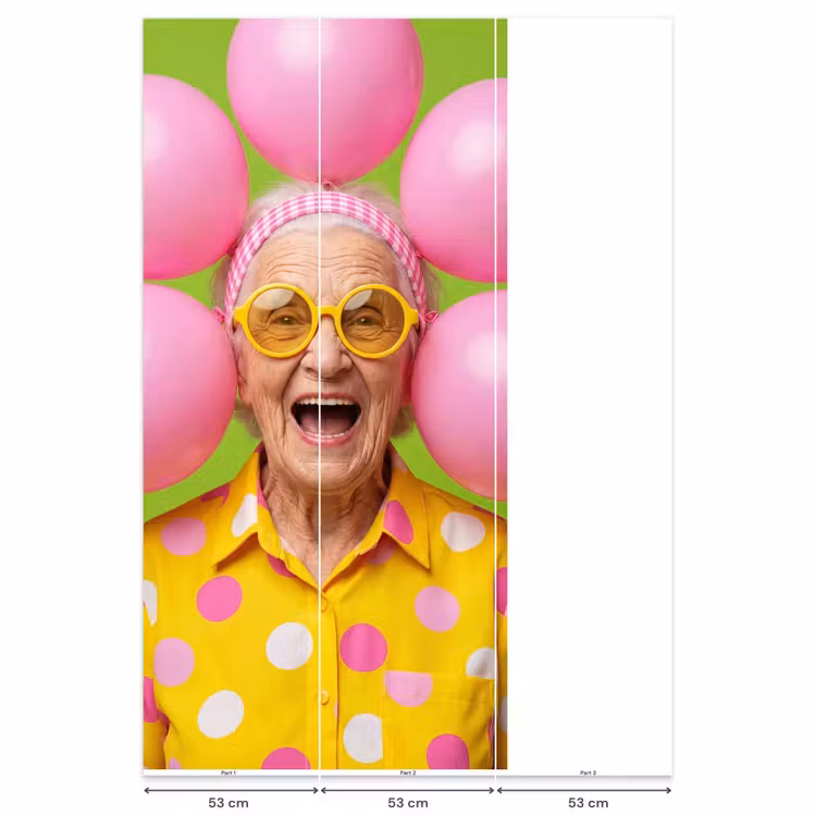 Behang - Mens - Ballonnen - Feest - Kleurrijk - Roze — 6