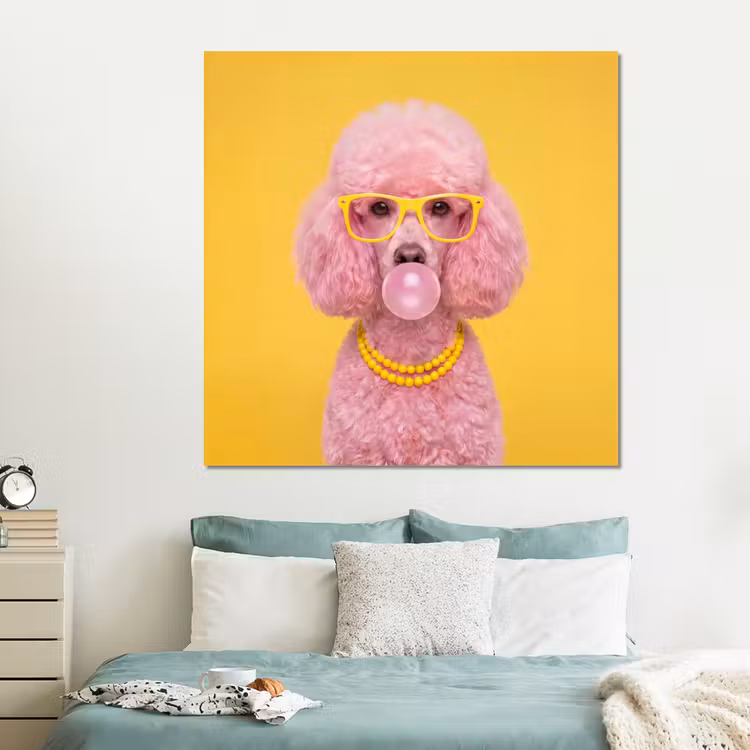 Forex - Hond - Kauwgum - Dieren - Modern - Roze — 2