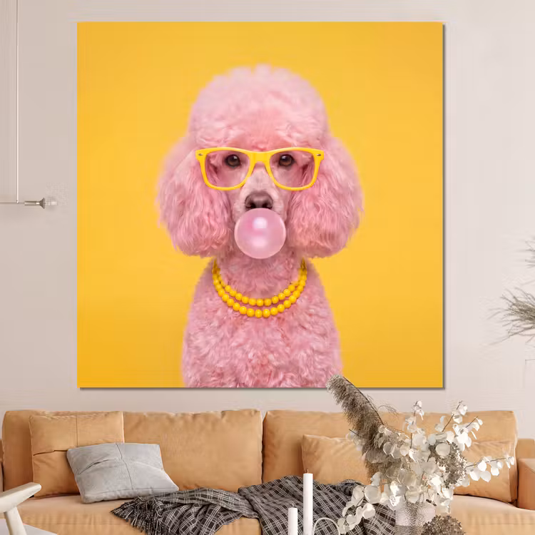 Forex - Hond - Kauwgum - Dieren - Modern - Roze — 4