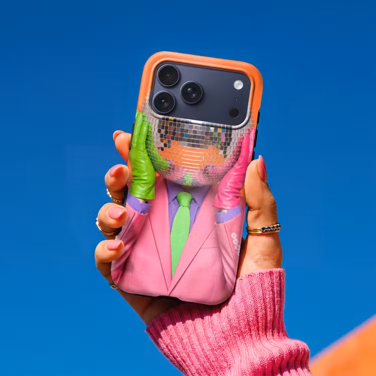 Telefoonhoesje Toughcase - Kunst - Disco bal - Kleurrijk - Modern - Studio — 2