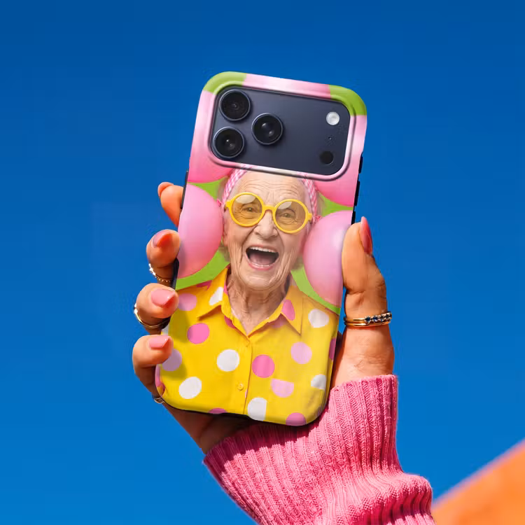 Telefoonhoesje Toughcase - Mens - Ballonnen - Feest - Kleurrijk - Roze — 2
