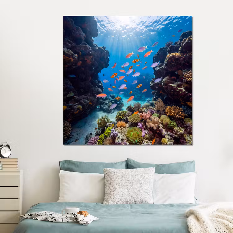 Forex - Vis - Koraalrif - Onderwater - Levendig - Blauw — 2