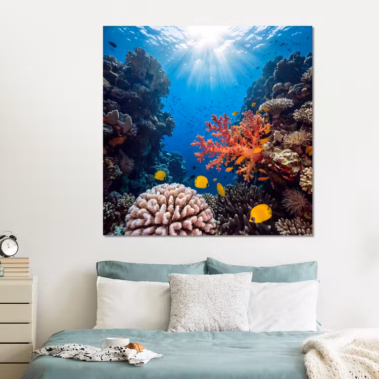 Forex - Zee - Koraalrif - Natuur - Levendig - Blauw — 2