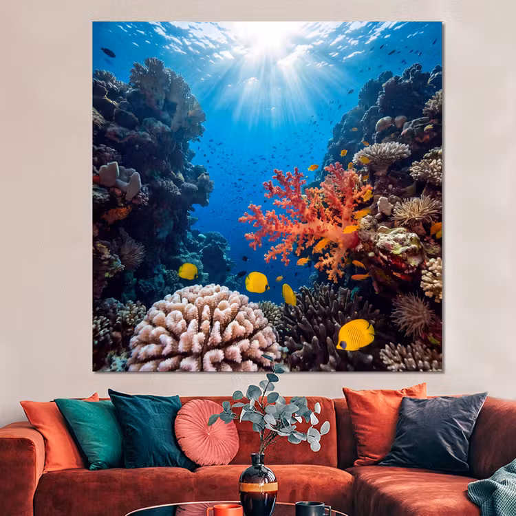 Forex - Zee - Koraalrif - Natuur - Levendig - Blauw — 3