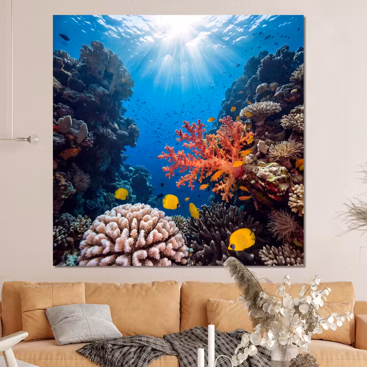 Forex - Zee - Koraalrif - Natuur - Levendig - Blauw — 4