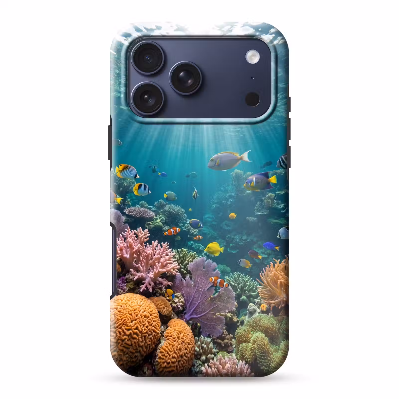 Telefoonhoesje Toughcase - Vis - Koraal - Oceaan - Natuur - Kleurrijk — 1