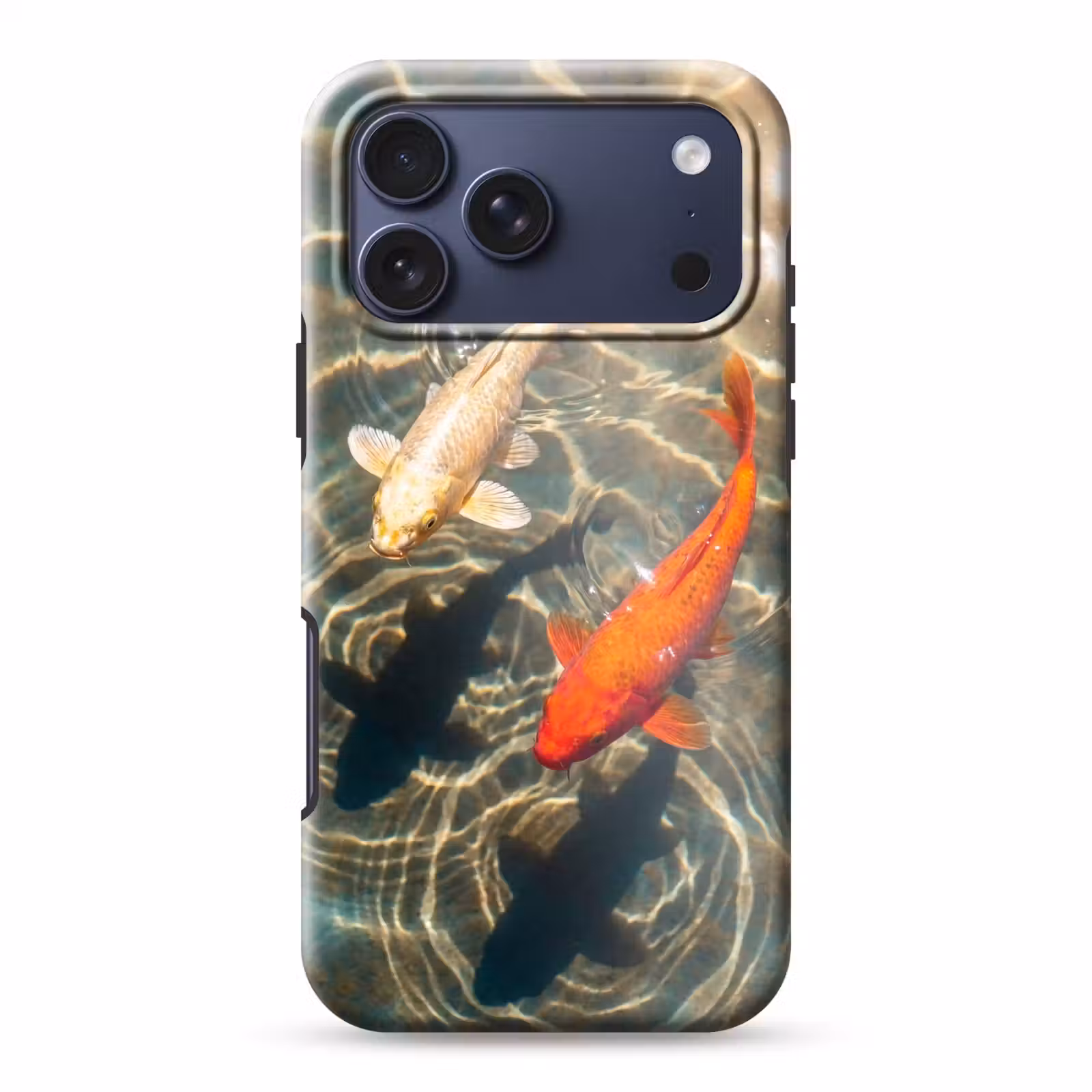 Telefoonhoesje Toughcase - Vis - Water - Dieren - Oranje - Goud — 1