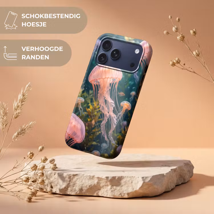 Telefoonhoesje Toughcase - Kwal - Roze - Onderwater - Zeeleven - Dieren — 5