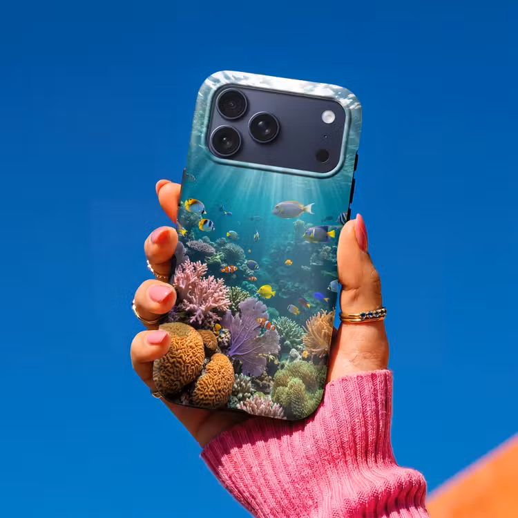 Telefoonhoesje Toughcase - Vis - Koraal - Oceaan - Natuur - Kleurrijk — 2