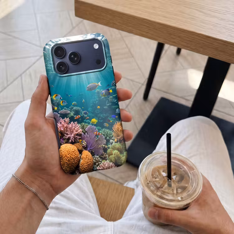 Telefoonhoesje Toughcase - Vis - Koraal - Oceaan - Natuur - Kleurrijk — 4
