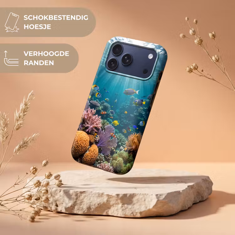 Telefoonhoesje Toughcase - Vis - Koraal - Oceaan - Natuur - Kleurrijk — 5