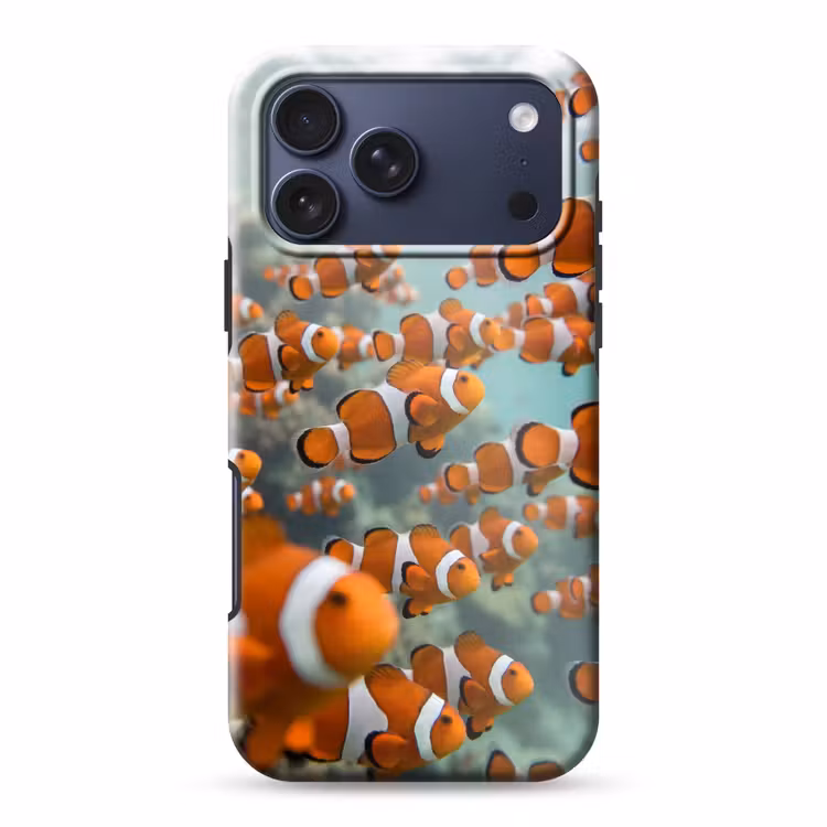 Telefoonhoesje Toughcase - Vis - School - Onderwater - Dieren - Oranje — 1