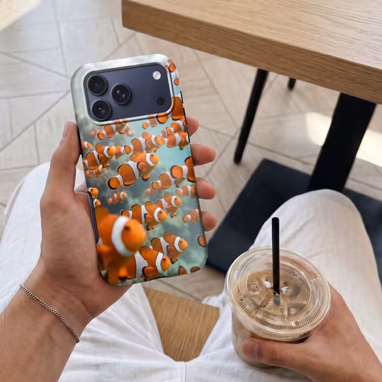 Telefoonhoesje Toughcase - Vis - School - Onderwater - Dieren - Oranje — 4