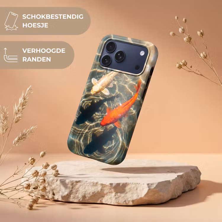 Telefoonhoesje Toughcase - Vis - Water - Dieren - Oranje - Goud — 5