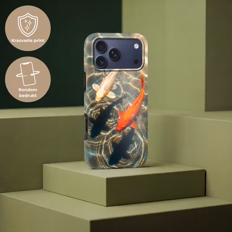 Telefoonhoesje Toughcase - Vis - Water - Dieren - Oranje - Goud — 7