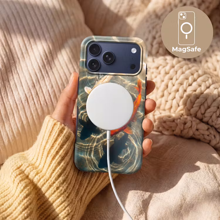 Telefoonhoesje Toughcase - Vis - Water - Dieren - Oranje - Goud — 8