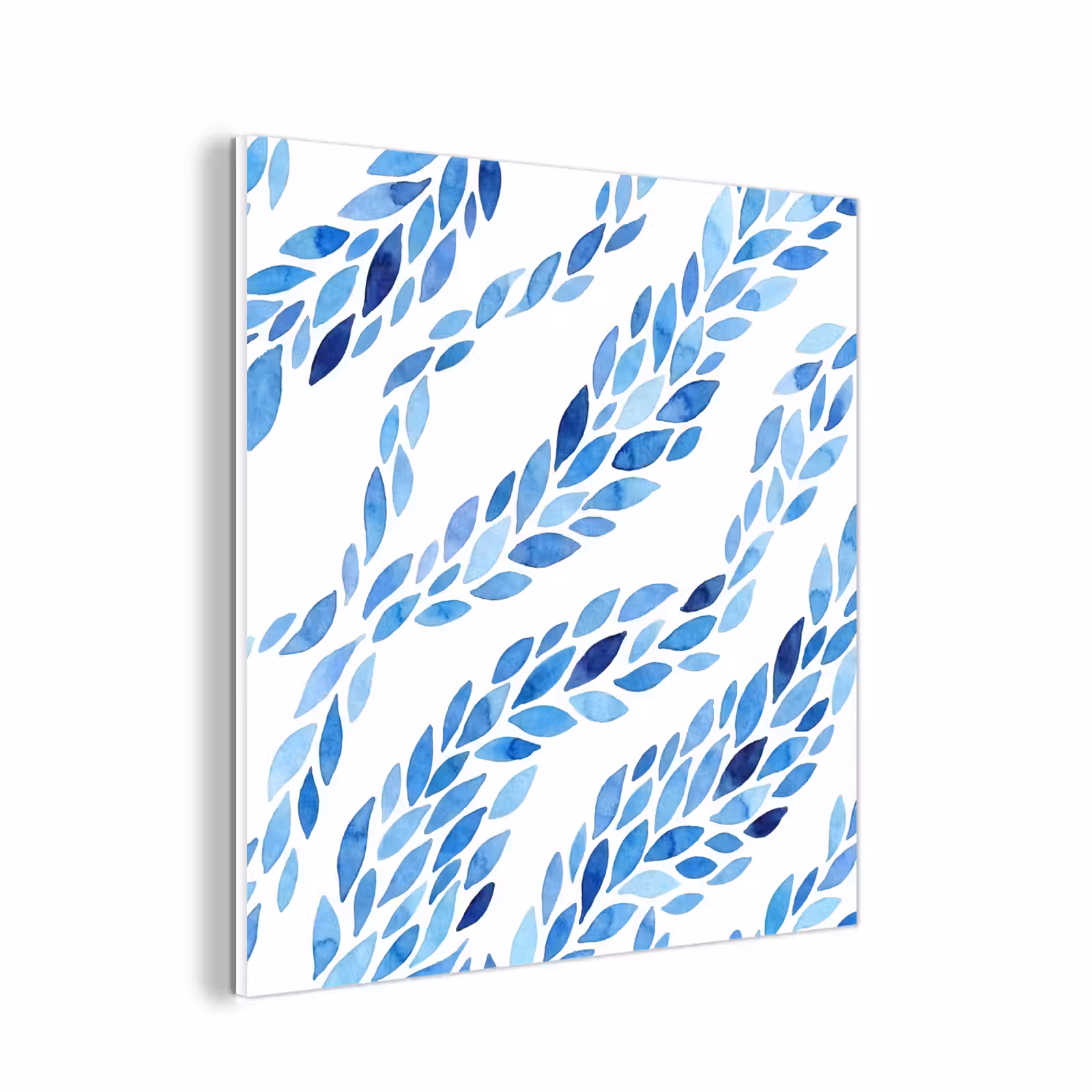 Forex - Bladeren - Aquarel - Patroon - Modern - Blauw — 1