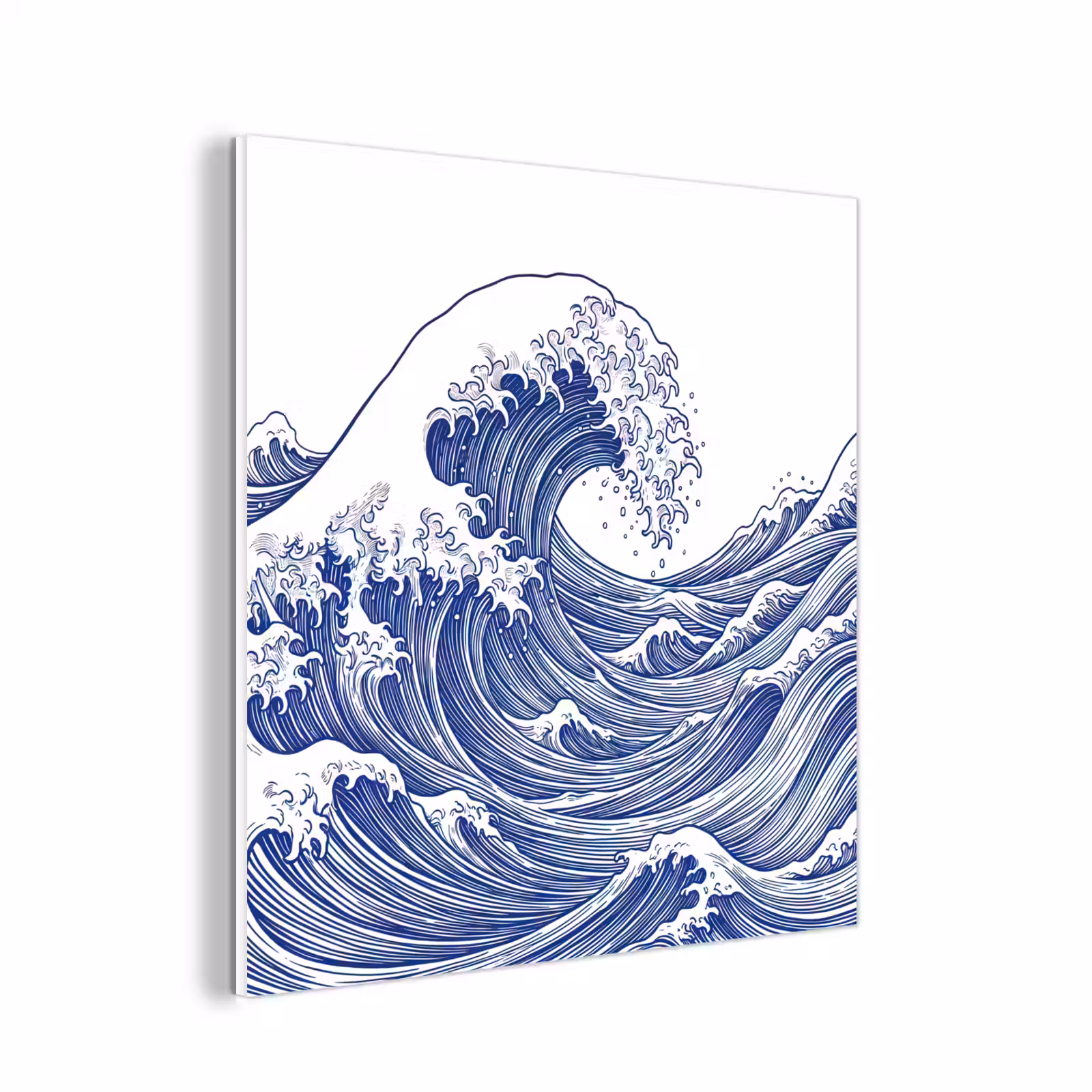 Forex - Golf - Japans - Zee - Illustratie - Blauw — 1