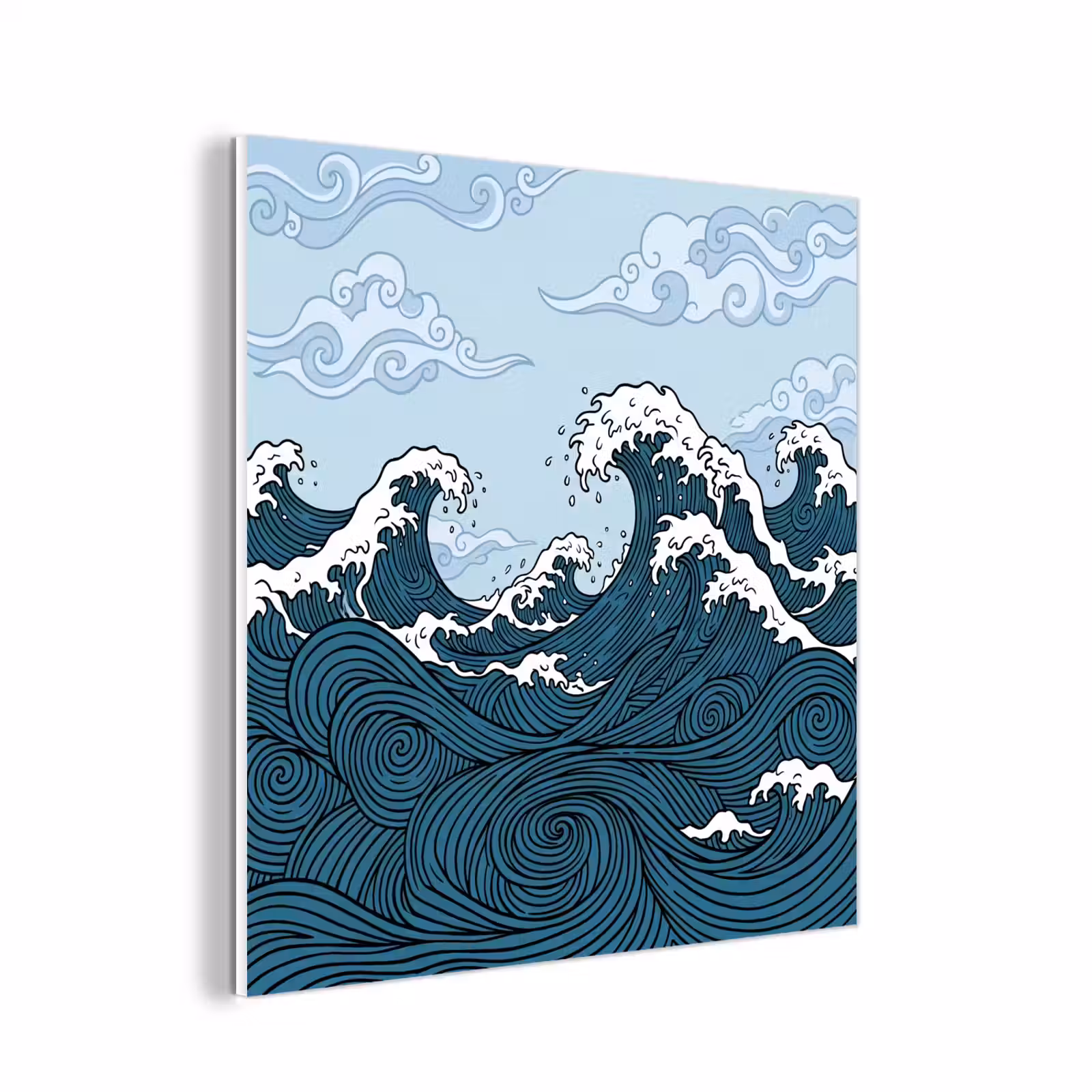 Forex - Zee - Golven - Japans - Natuur - Blauw — 1