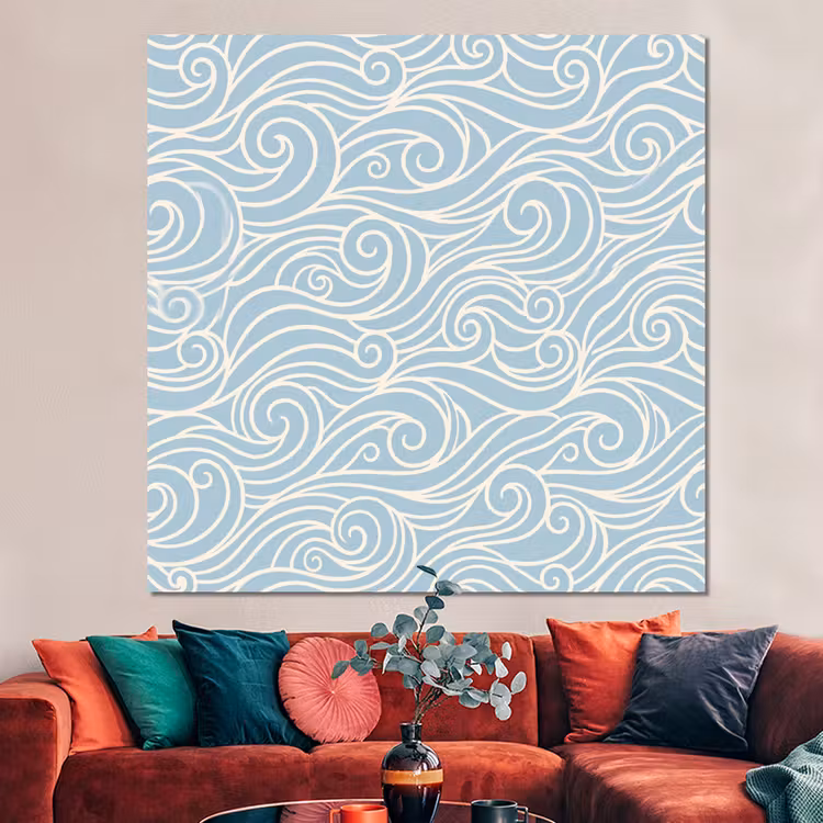 Forex - Golf - Abstract - Natuur - Modern - Blauw — 3