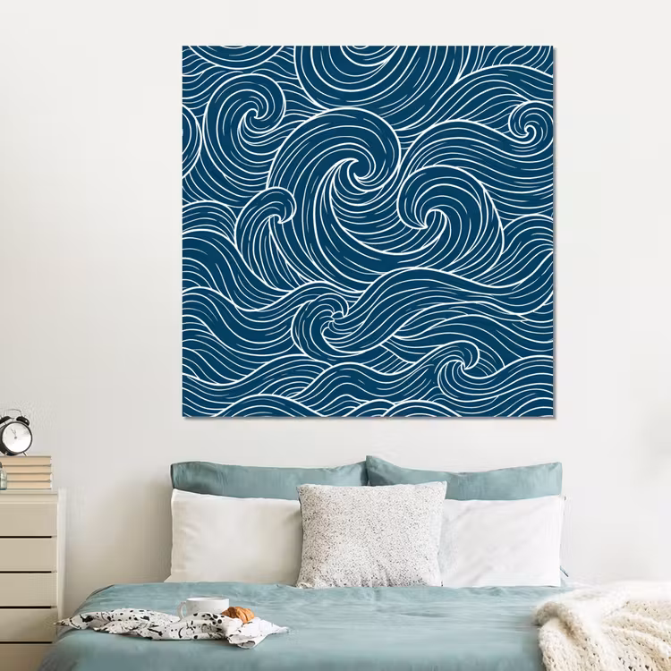 Forex - Golven - Spiraal - Water - Abstract - Blauw — 2