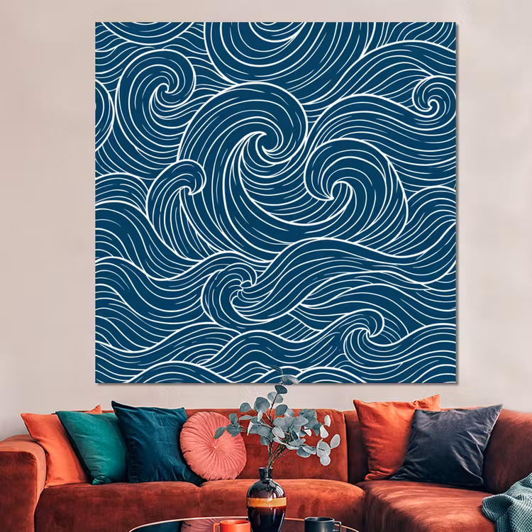 Forex - Golven - Spiraal - Water - Abstract - Blauw — 3