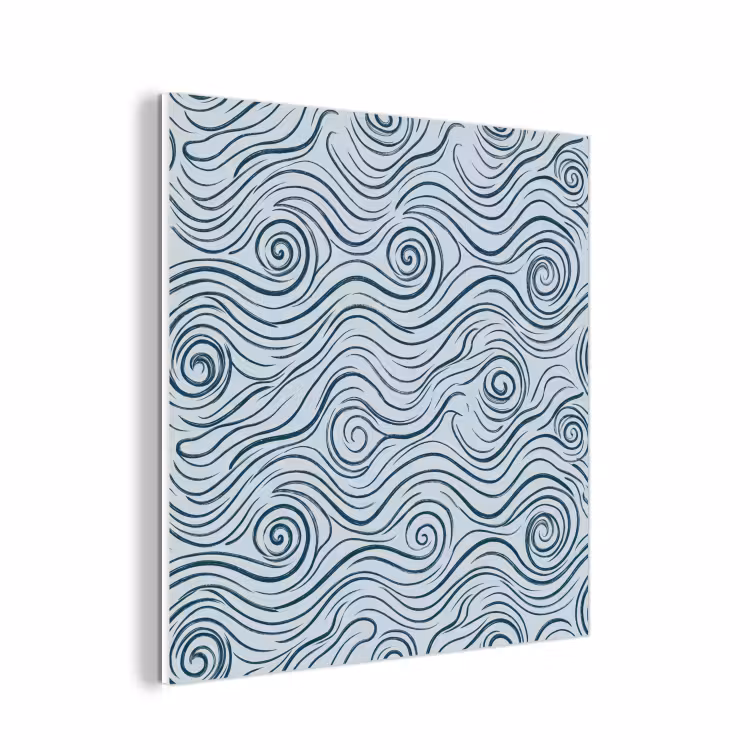 Forex - Patroon - Golven - Abstract - Modern - Blauw — 1