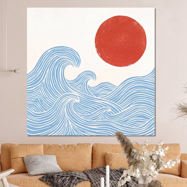 Forex - Zon - Golven - Oceaan - Abstract - Rood — 4